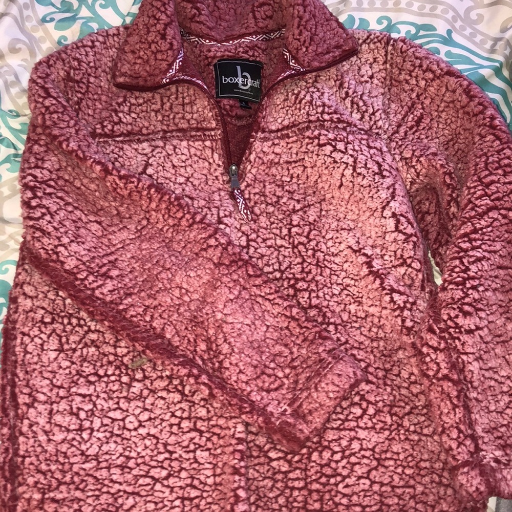 pink Sherpa pullover!